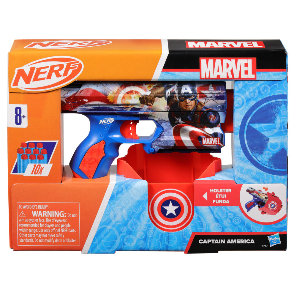 Hot Sale! Nerf Marvel Captain America Dart Blaster for Exciting Outdoor Games
