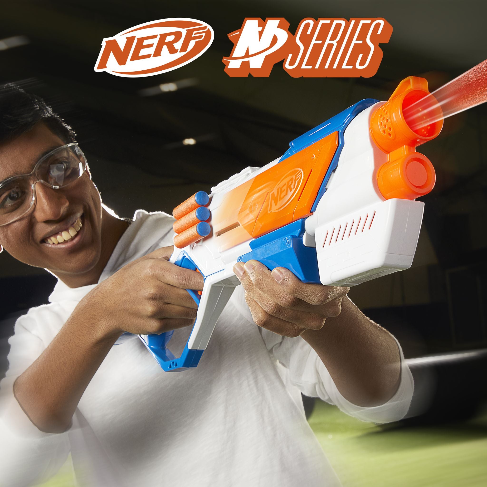 NERF N Series Strikeback Blaster with High - Performance N1 Darts
