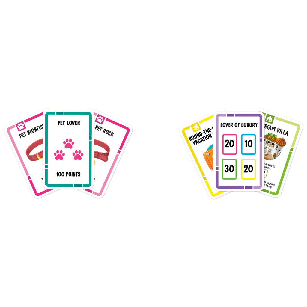 Hot Deal! Classic Life Goals Card Game - A Fun Family Entertainment for All Ages