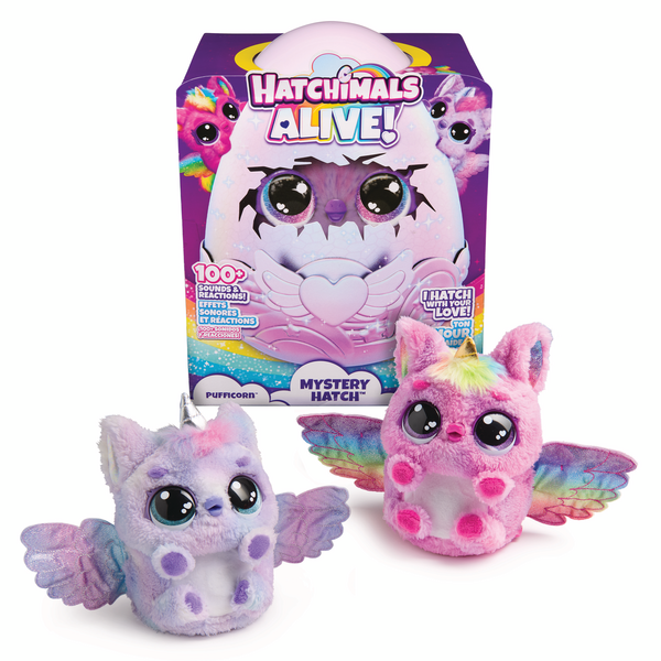 Hatchimals Alive! Enchanting Mystery Hatch Pufficorn with Magical Features