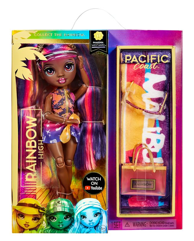 Rainbow High Pacific Coast Fashion Doll - Phaedra Westward with Interchangeable Legs