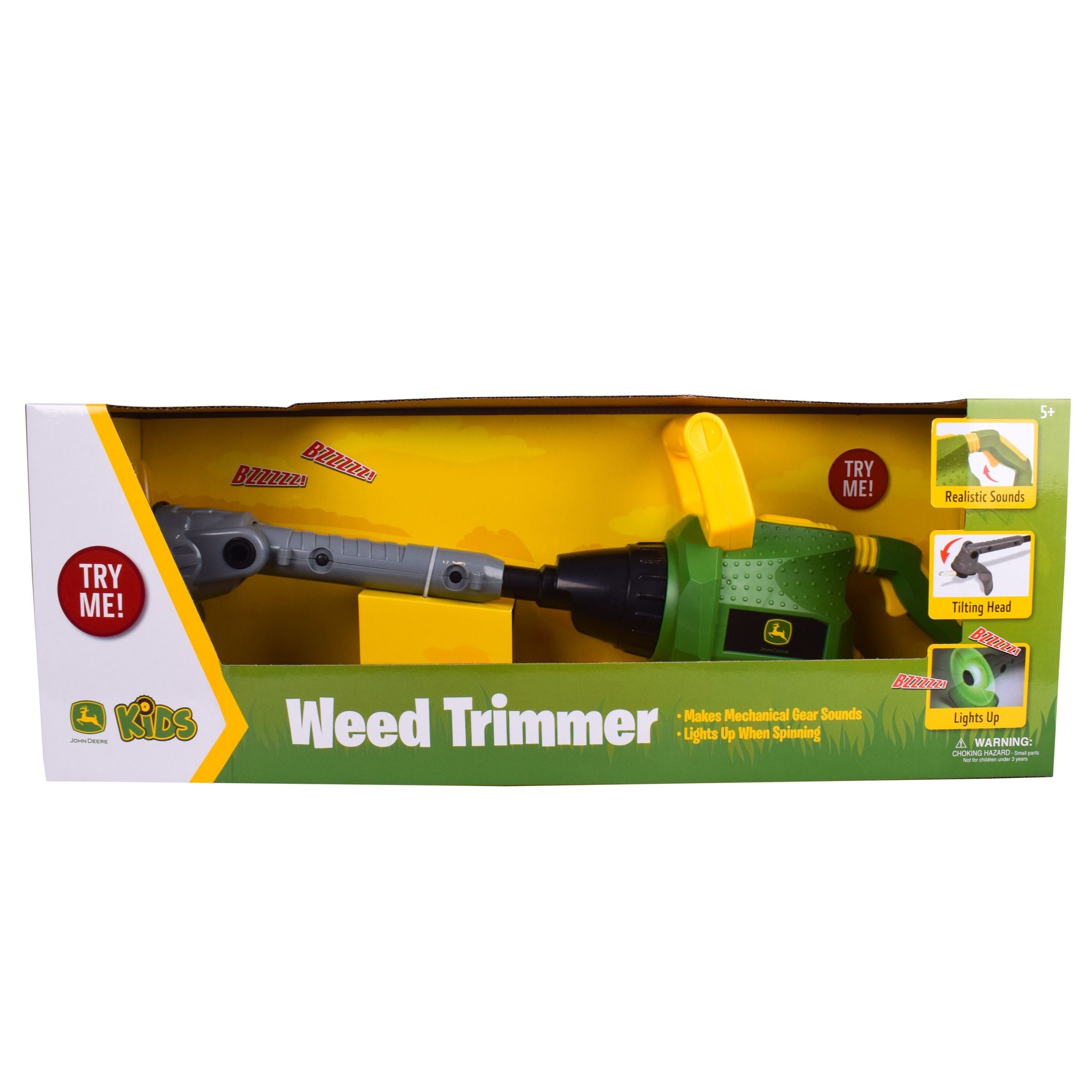 John Deere Fun Light-Up & Sound Weed Trimmer Toy