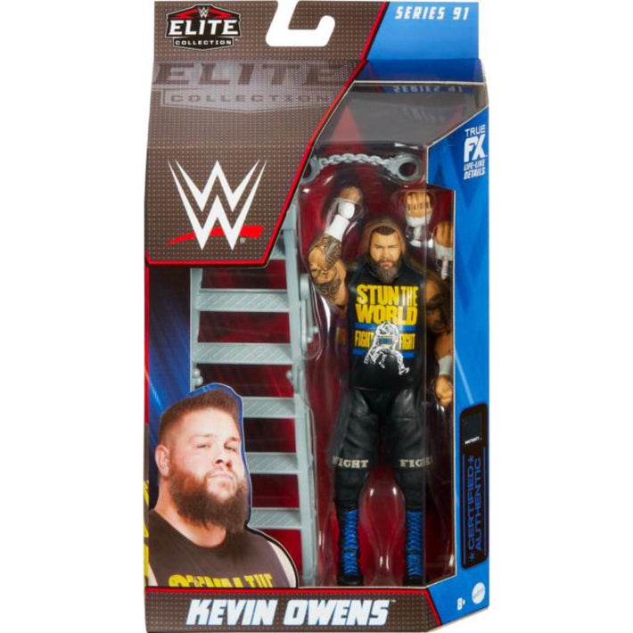 WWE Elite Collection Series 91 Action Figure - Kevin Owens, 6-Inch Tall