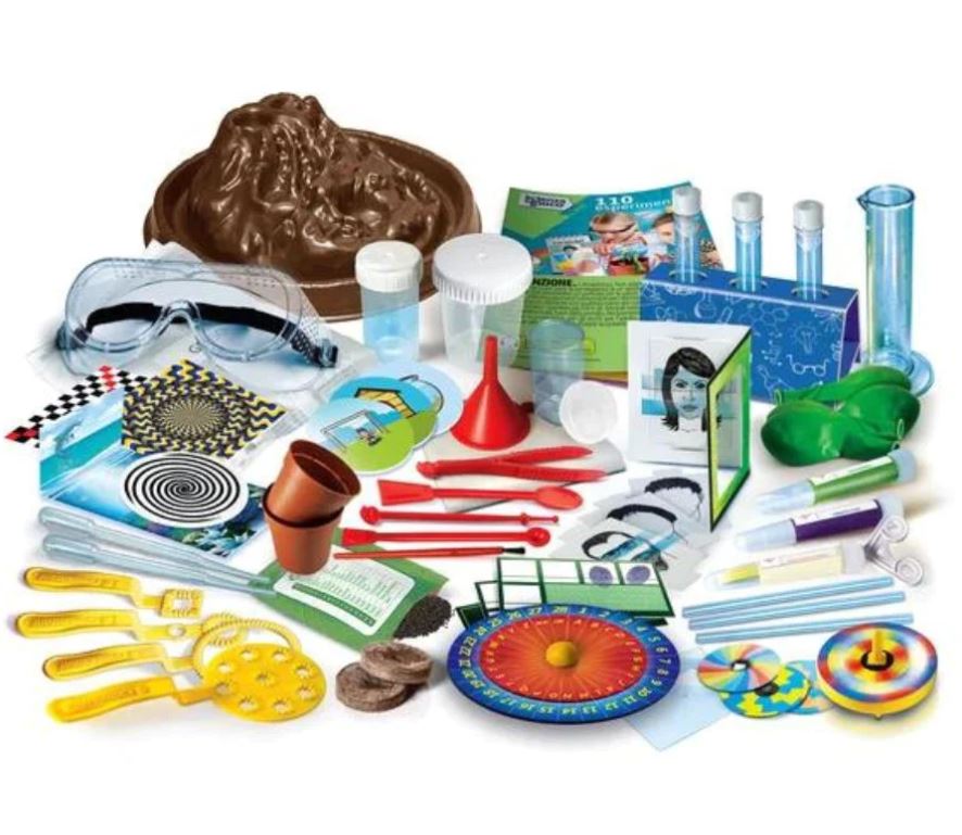 Clementoni 110-Science Experiment Set - Fun & Discovery