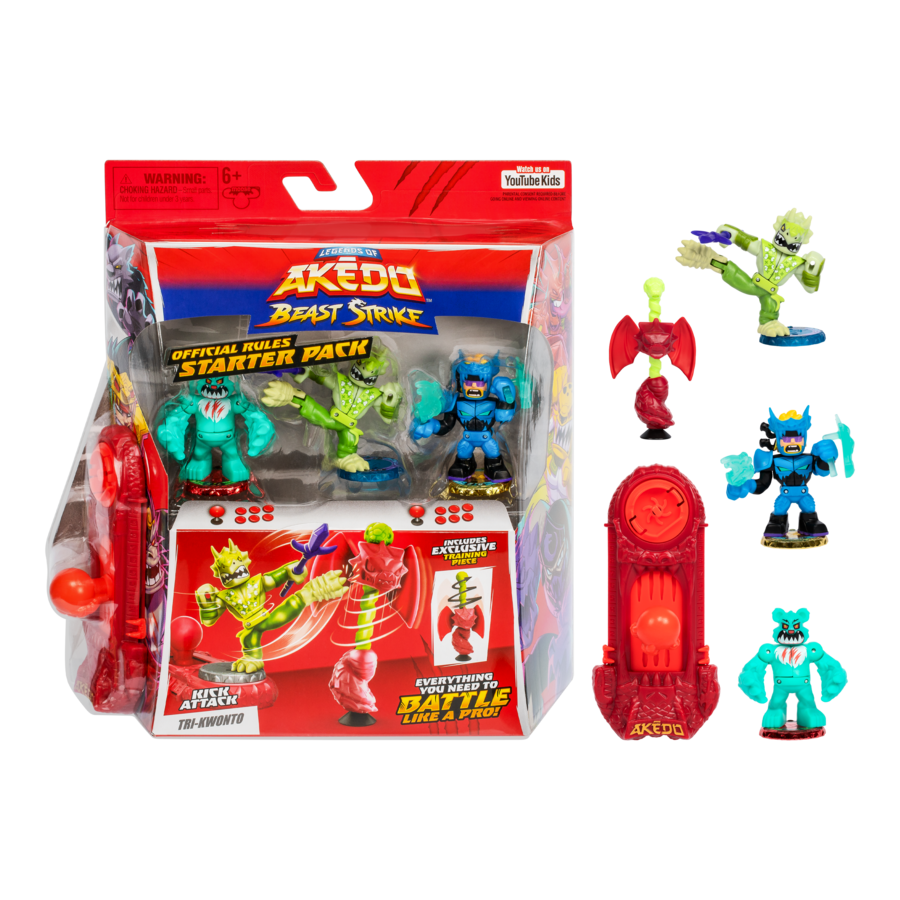 Hot Deal! Akedo S6 Beast Strike Starter Pack for Kids' Battle Training