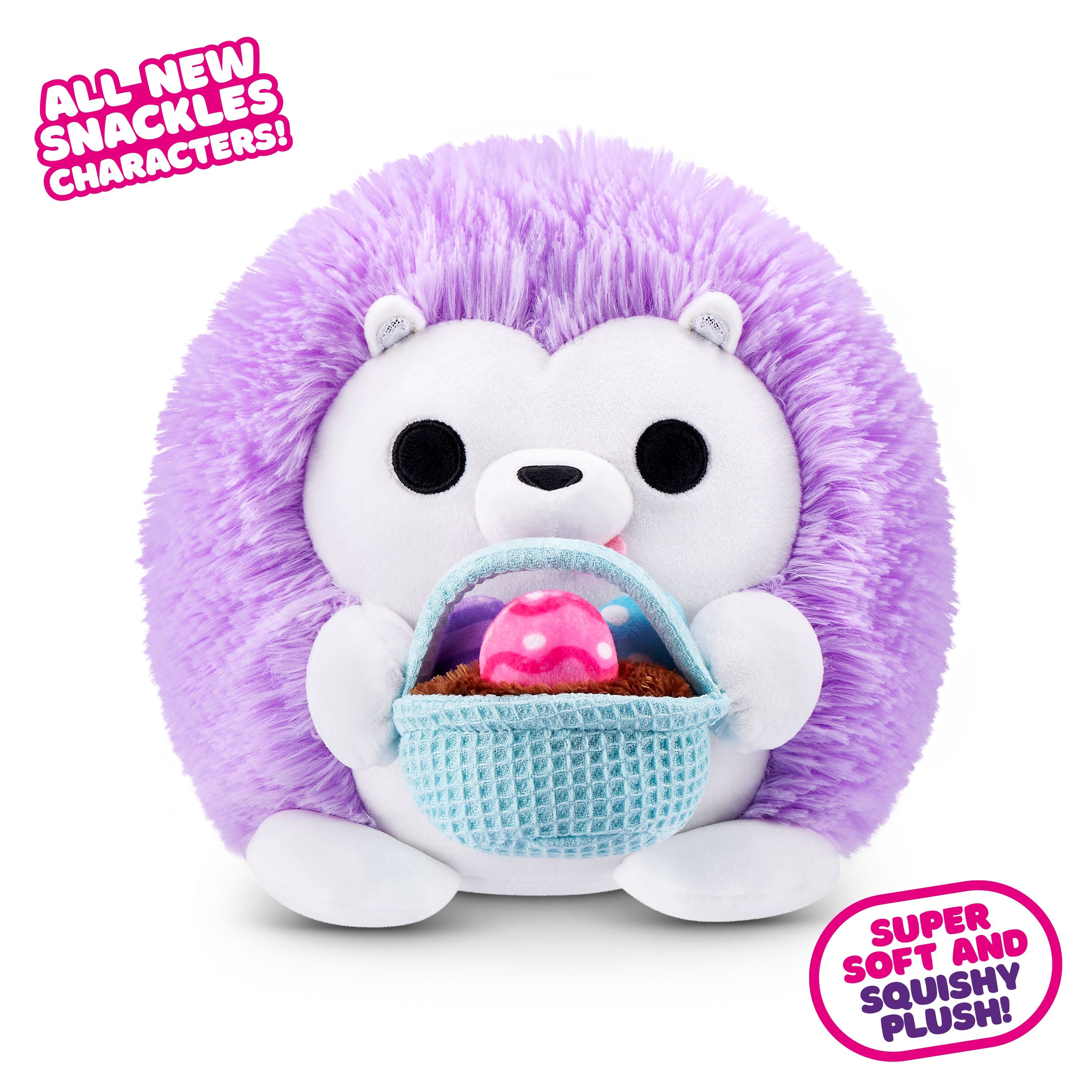Limited Edition Easter Deal: ZURU 8-Inch Snackles Plush - Andrew Hedgehog Character