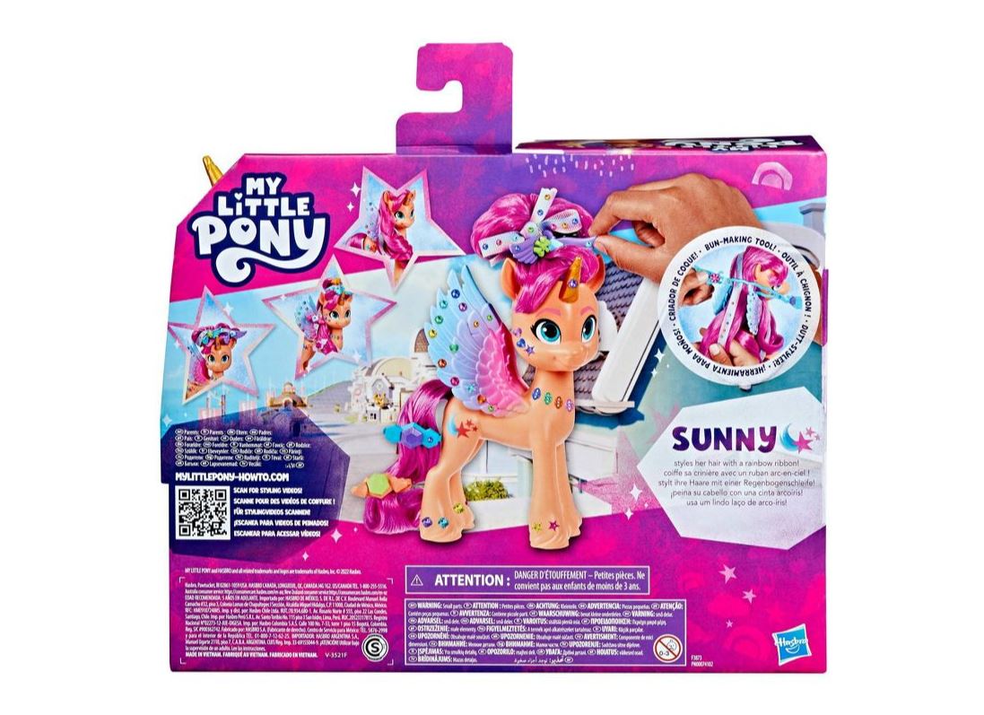 Hot Sale! My Little Pony Ribbon Hairstyles Toy - Sunny Starscout for Kids