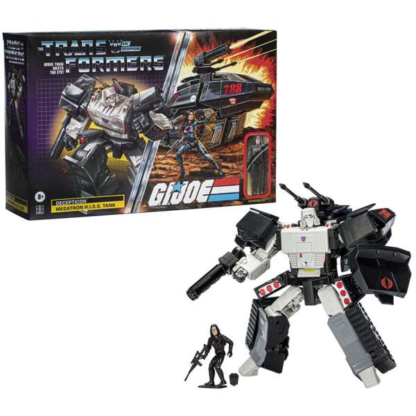 Hot! Transformers G.I. Joe Mash-Up: Decepticon Megatron H.I.S.S. Tank Set