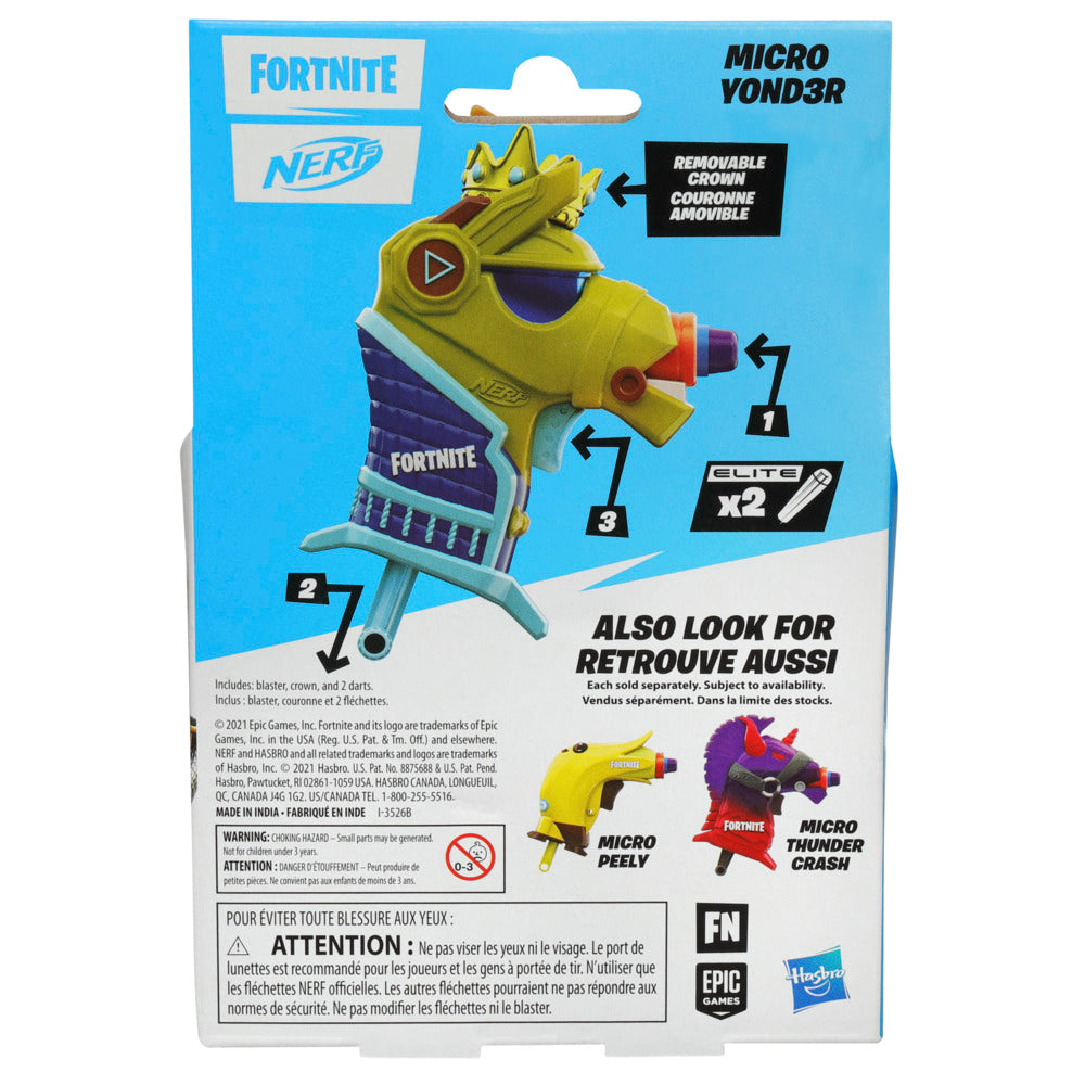 Hot Sale! Nerf Fortnite Microshots Mini Yonder Blaster for Indoor/Outdoor Battles