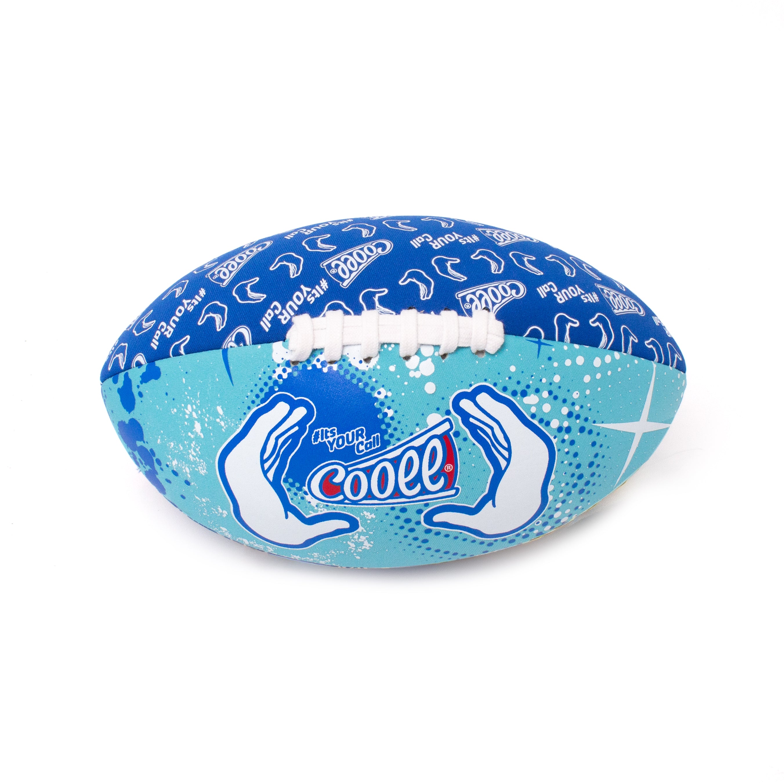 Cooee 11-Inch Blue Neoprene Football - Ideal for All Ages