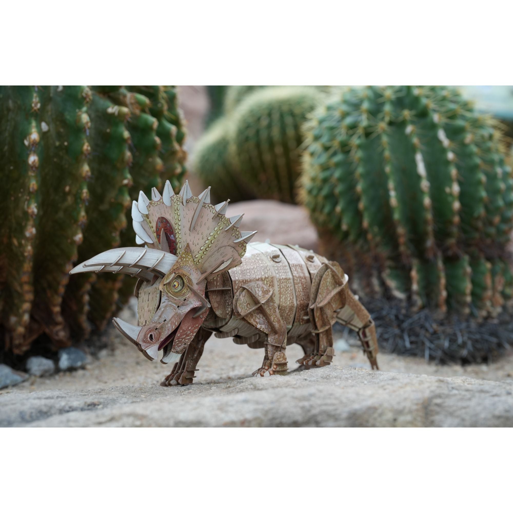 MierEdu 3D Adjustable Triceratops Puzzle - Ideal for Learning