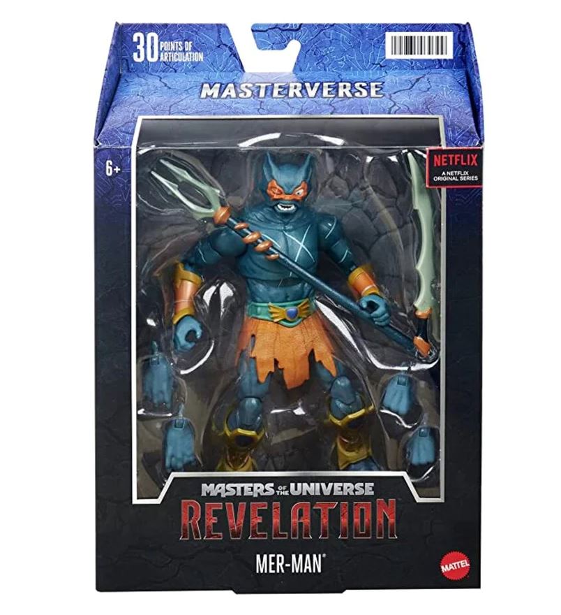 Hot! He-Man Masters of the Universe Revelation Mer-Man Action Figure
