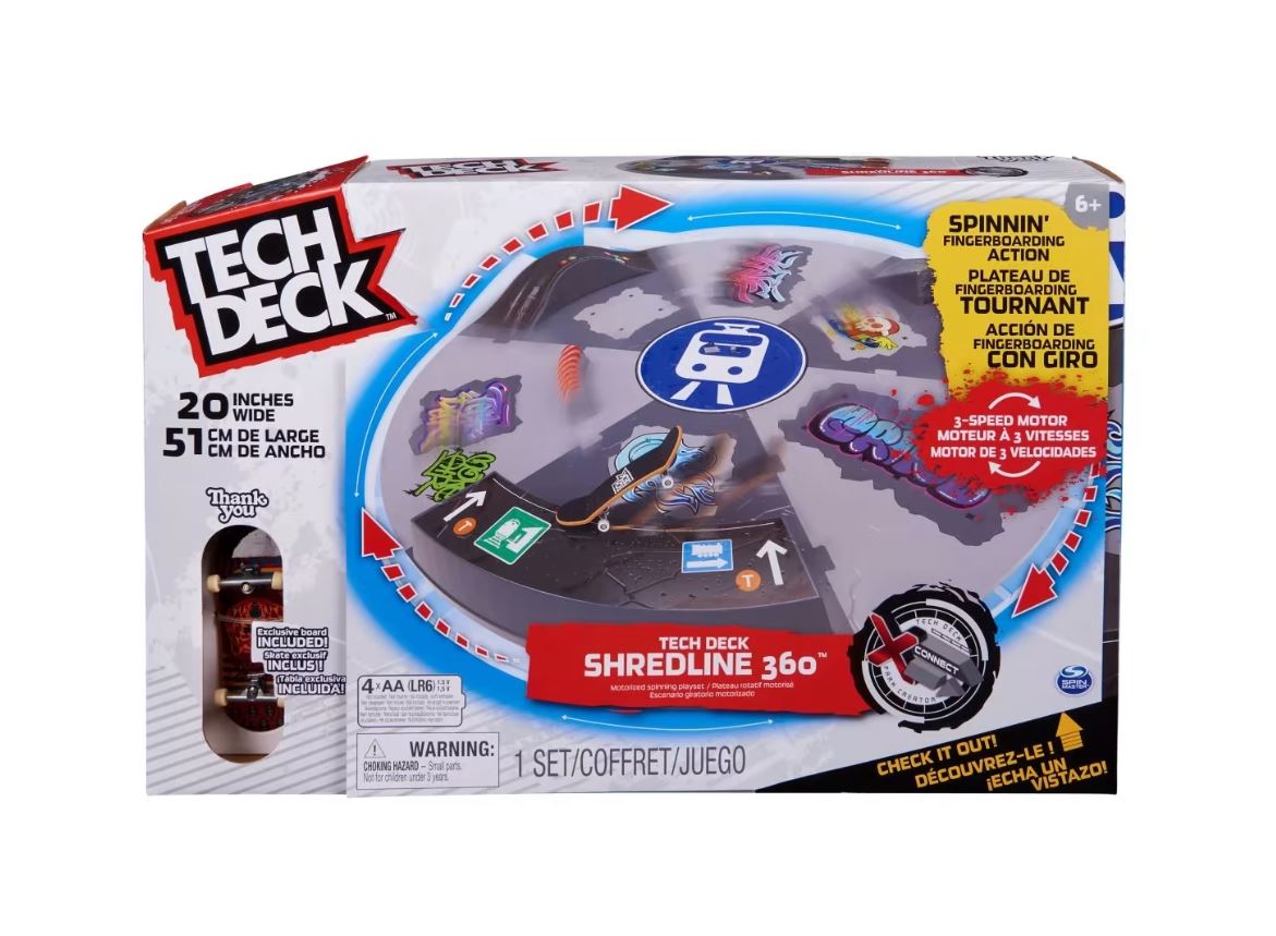 Tech Deck Shredline 360 Turntable - Create Your Ultimate Skatepark!
