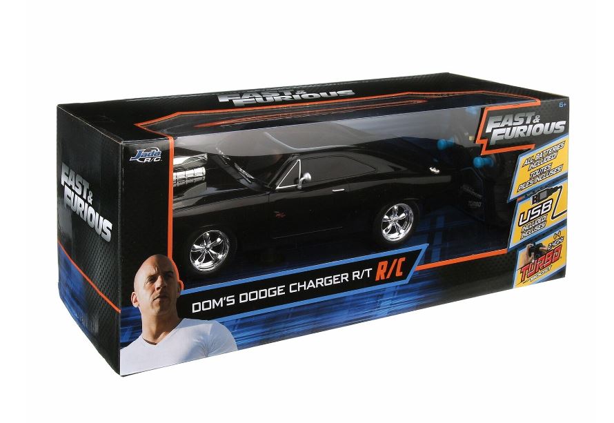 Hot Sale! Jada Remote - Controlled Fast & Furious 7.5 - Inch Dom's 1970 Dodge Charger RC Car