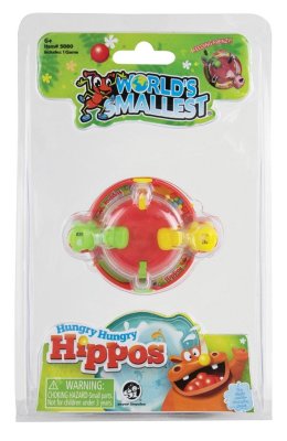 Get the Miniature Classic! Worlds Smallest Hungry Hippos Marble - Chomping Game