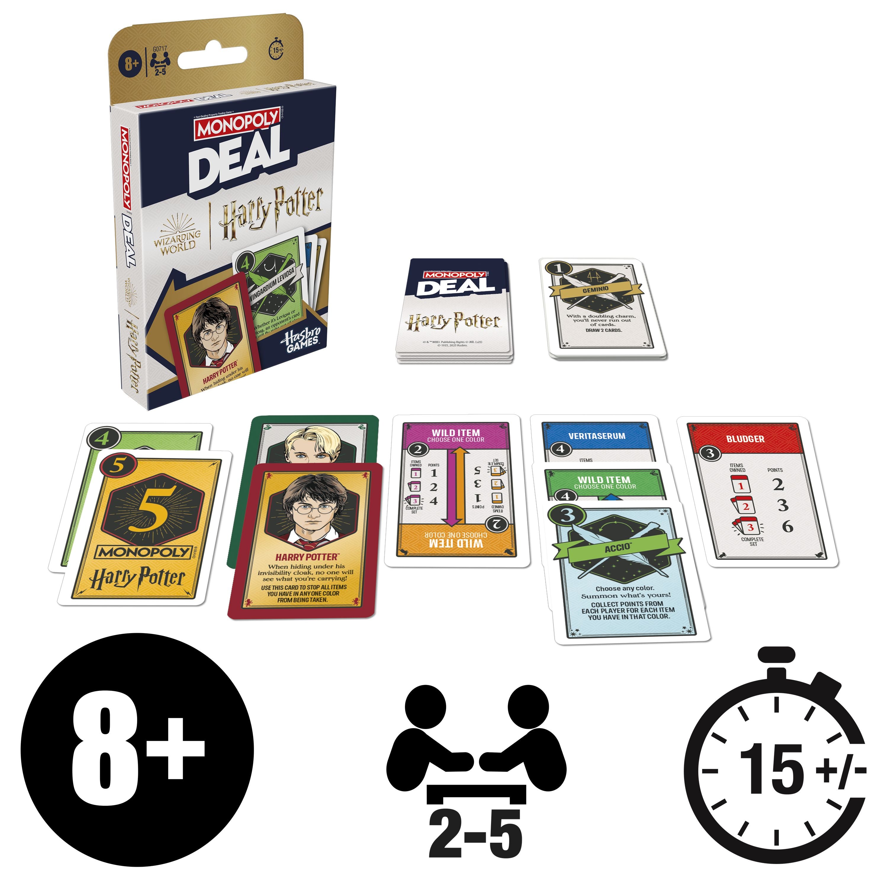 Hot Deal! Harry Potter Themed Monopoly Deal Card Game for Family Fun