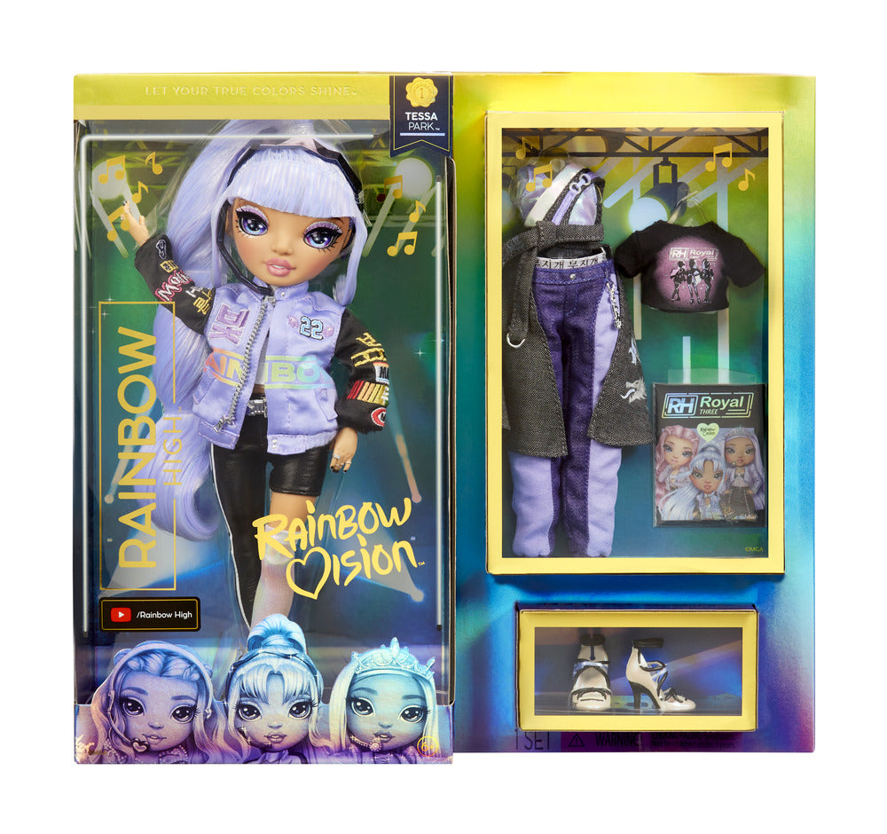Rainbow High K-Pop Fashion Doll - Tessa Park from Royal Three in Rainbow Vision