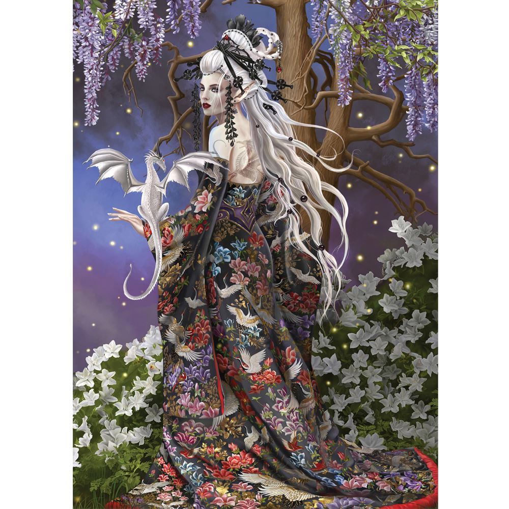 Fantastic 1000 Piece Black Dragon Charmers Jigsaw Puzzle - Myerasalome