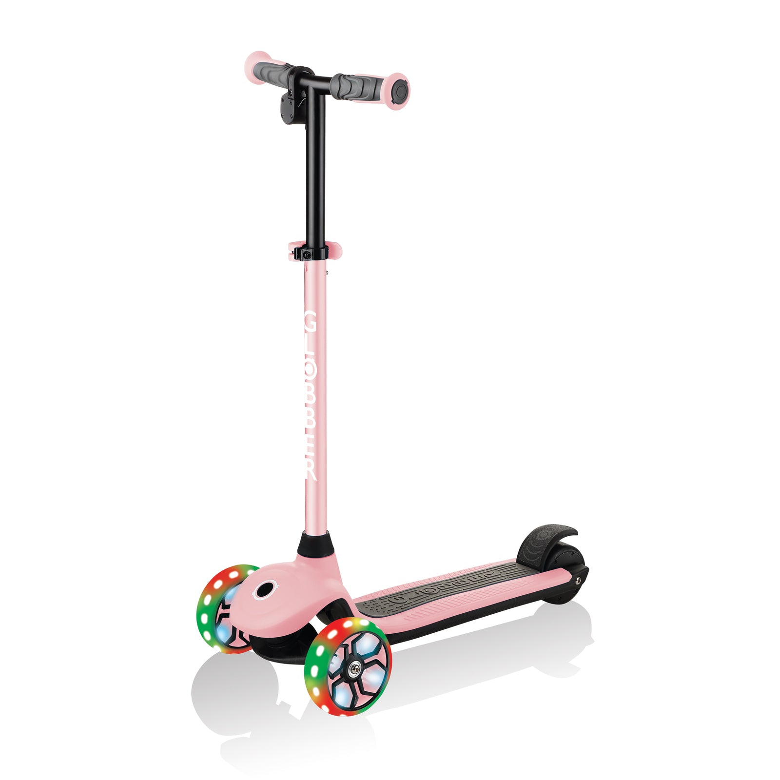 Globber One K E-Motion 4 Plus Kids Electric Scooter in Pastel Pink - Reliable and Fun