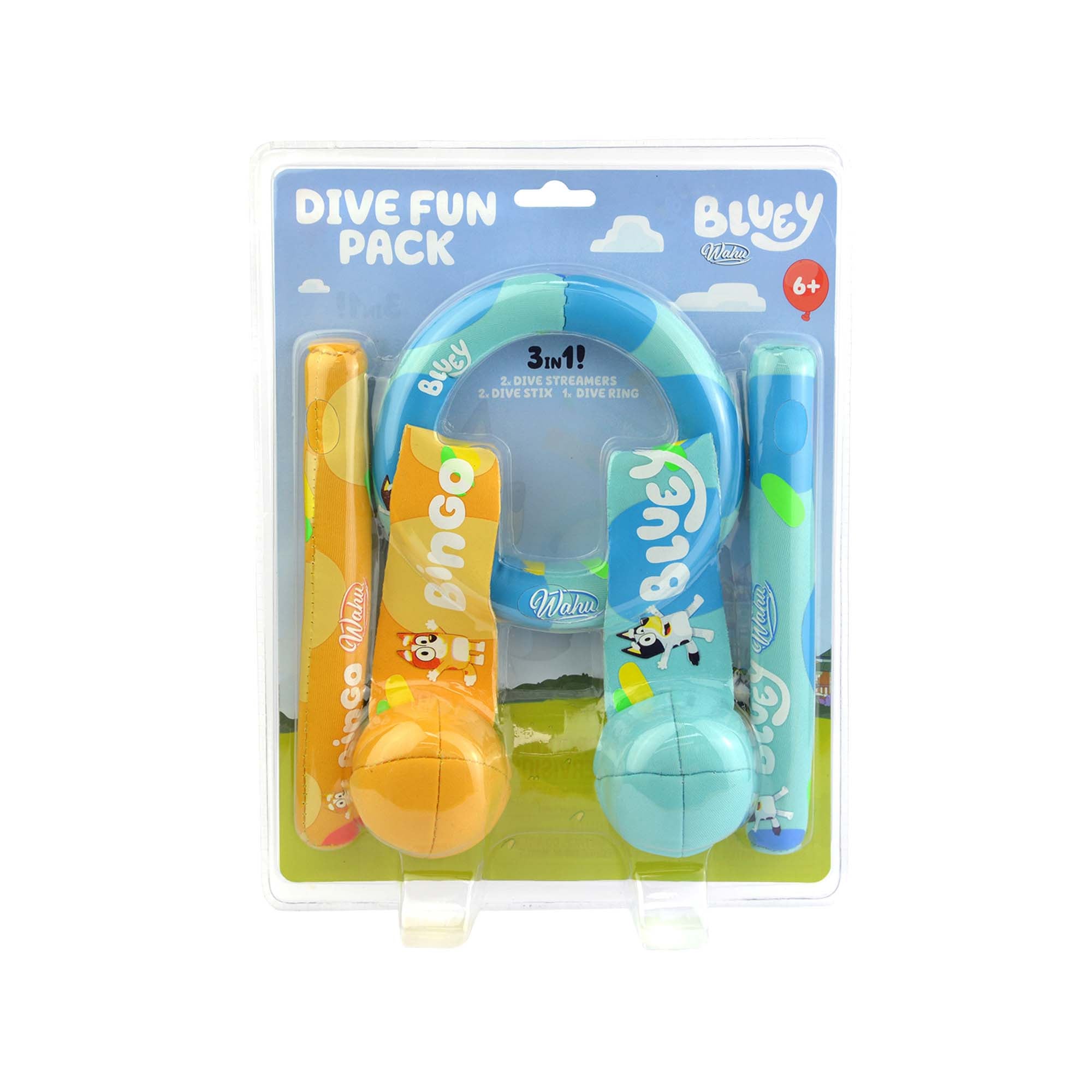 Bluey and Bingo Colorful Dive Fun Pack for Summer Pool Fun
