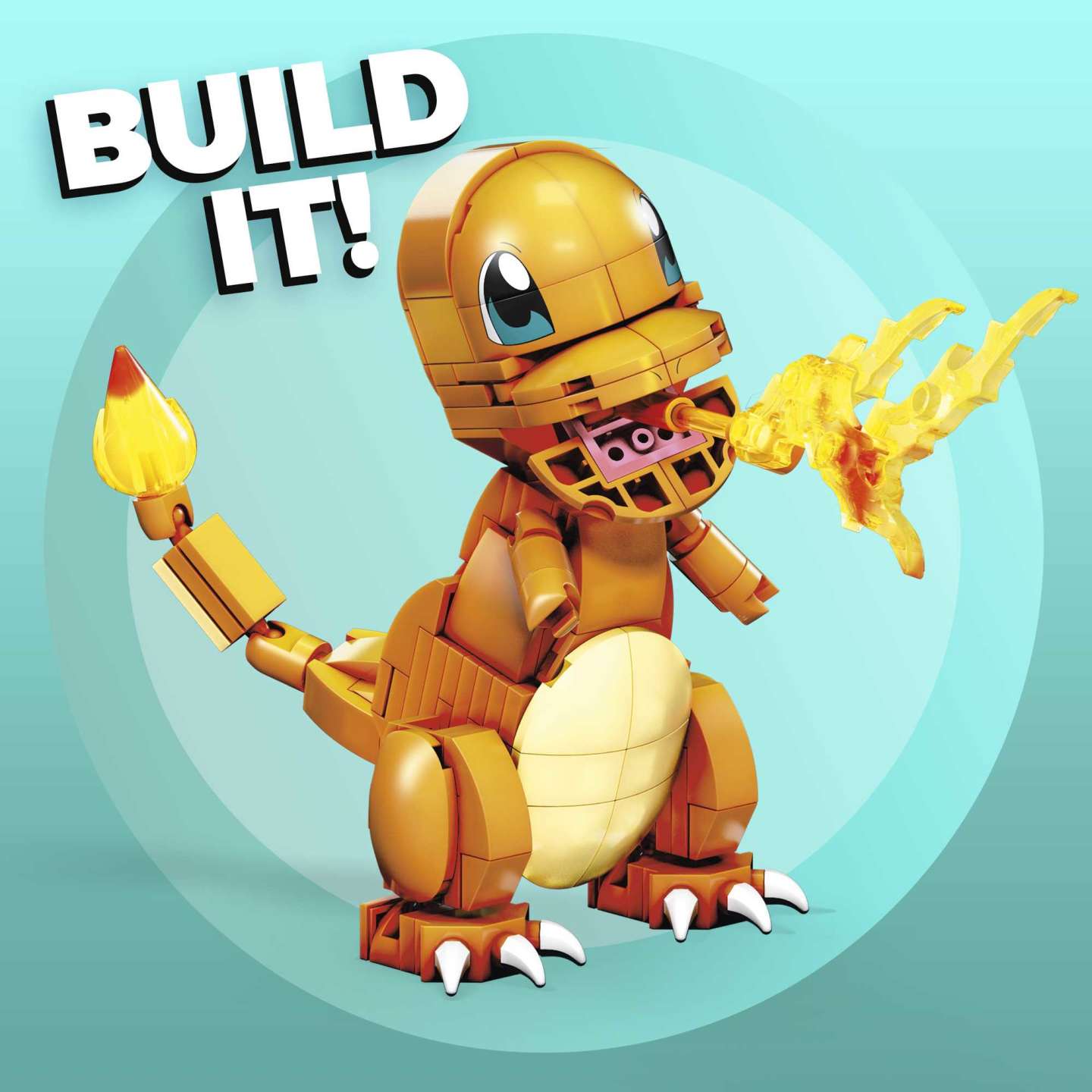 MEGA Construx Build & Display Fire - Breathing Pokemon Charmander Set