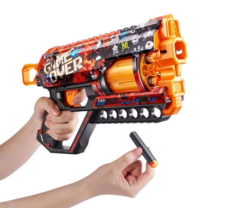 ZURU X Shot Skins Griefer Blaster: 6 Unique Skins for 27m Range Battle