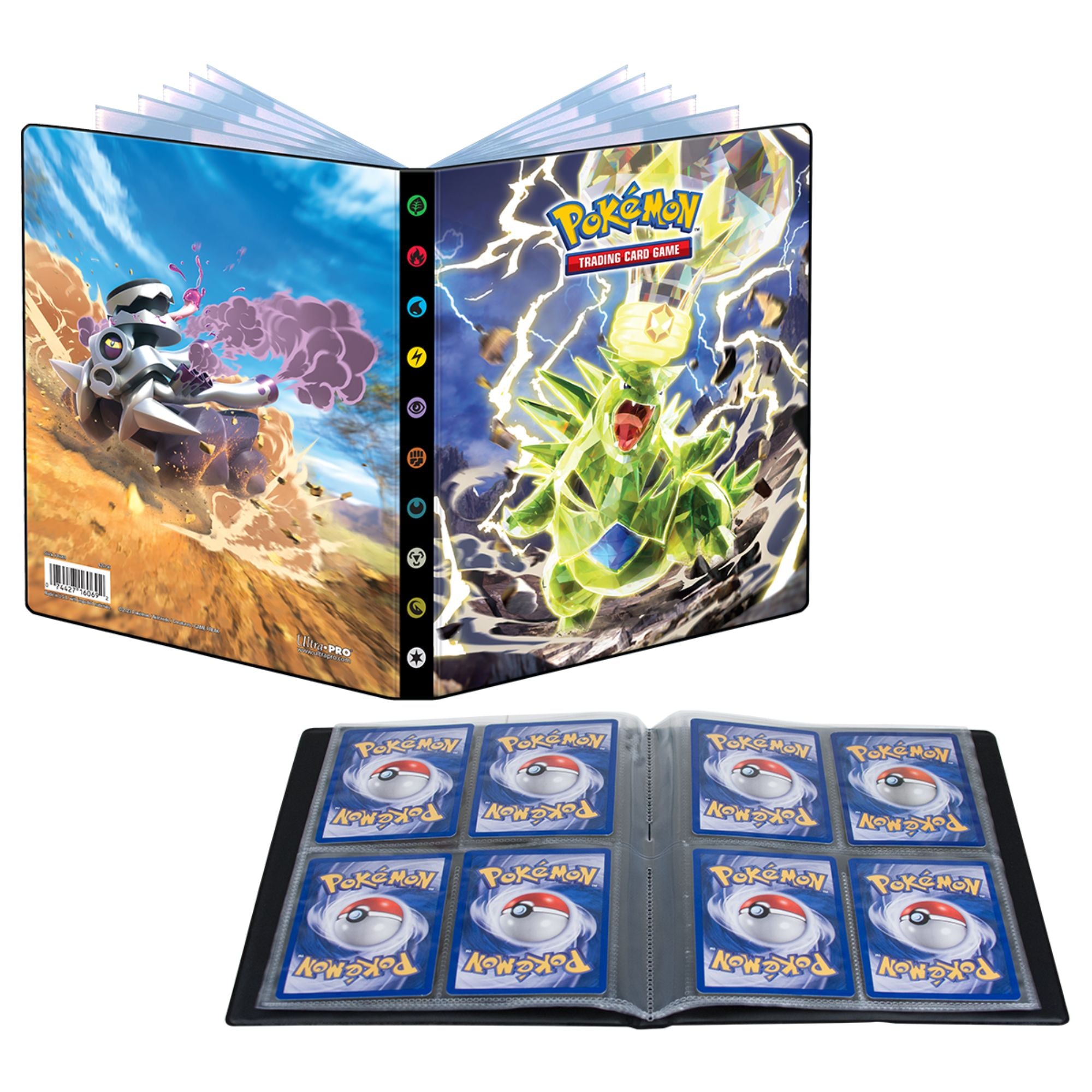 Hot! Pokémon 4-Pocket Portfolio for Scarlet & Violet - Obsidian Flames