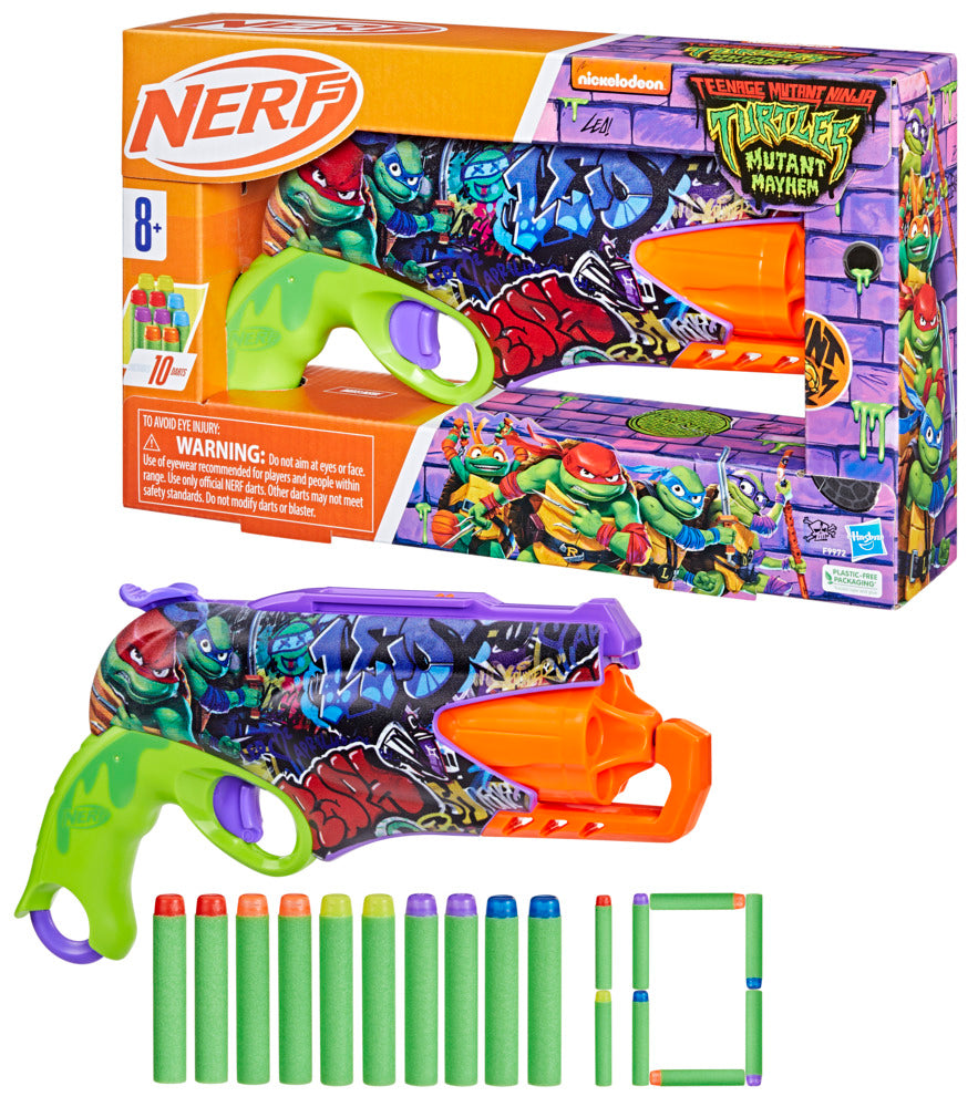 NERF Elite Ink Teenage Mutant Ninja Turtles 5 - Dart Rotating Barrel Blaster