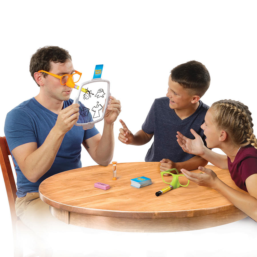 Fat Brain Toys Pencil Nose - Hilarious Party Drawing Game for Family Fun