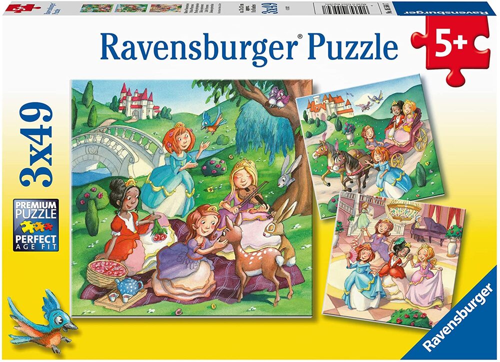 Ravensburger Little Princesses 3-Set 49-Piece Premium Jigsaw Puzzles
