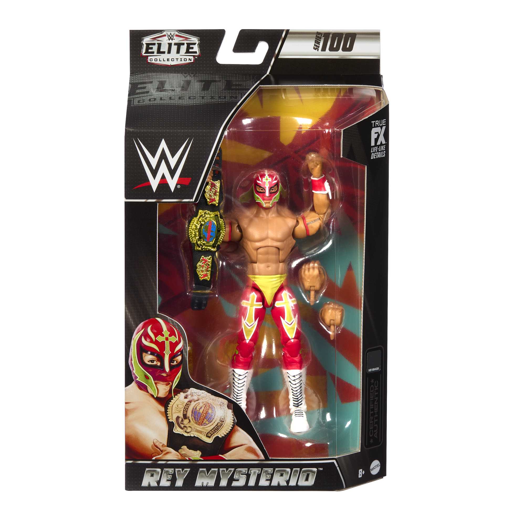 Hot Deal! WWE Elite Collection Action Figure - Series 100 Rey Mysterio for Collectors and Kids