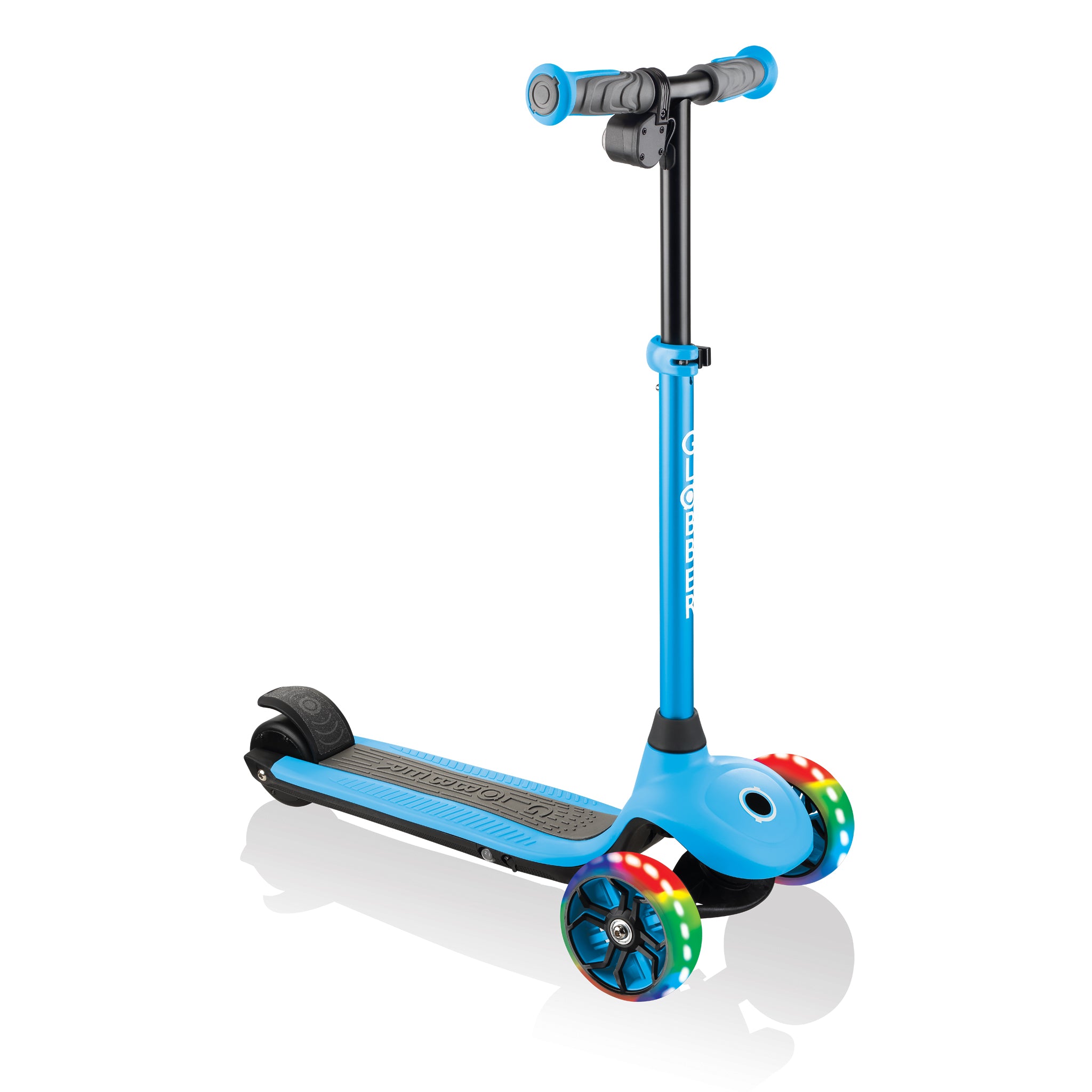 Hot Deal! Globber One K E-Motion 4 Plus Sky Blue Electric Scooter for Kids