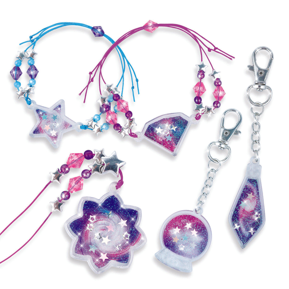 Hot Sale! Nebulous Stars Resin Portal Jewelry Craft Kit for Creating 8 Glittering Jewels