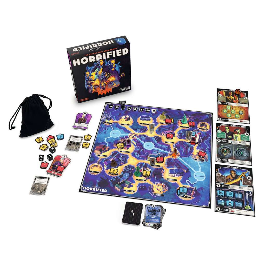 Hot Deal! Ravensburger Horrified Universal Monsters Board Game - Face 7 Terrifying Fiends
