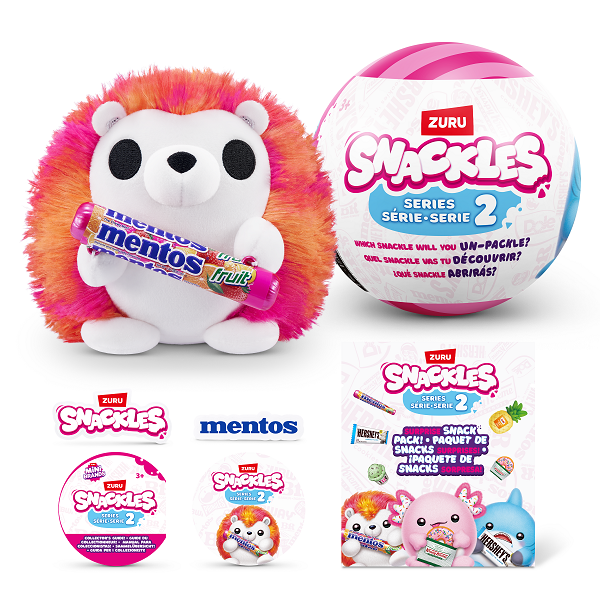 ZURU Snackles Small Plush Toys S2 - Assorted Adorable Styles, Must - Collect!