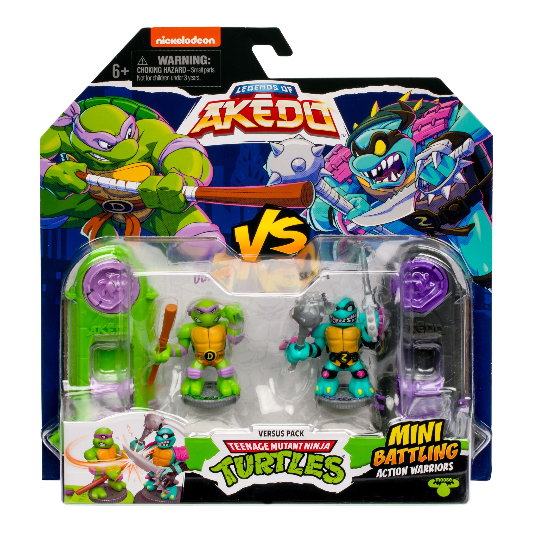 Hot! Akedo Teenage Mutant Ninja Turtles Series 3 Versus Pack: Donatello Battles Slash