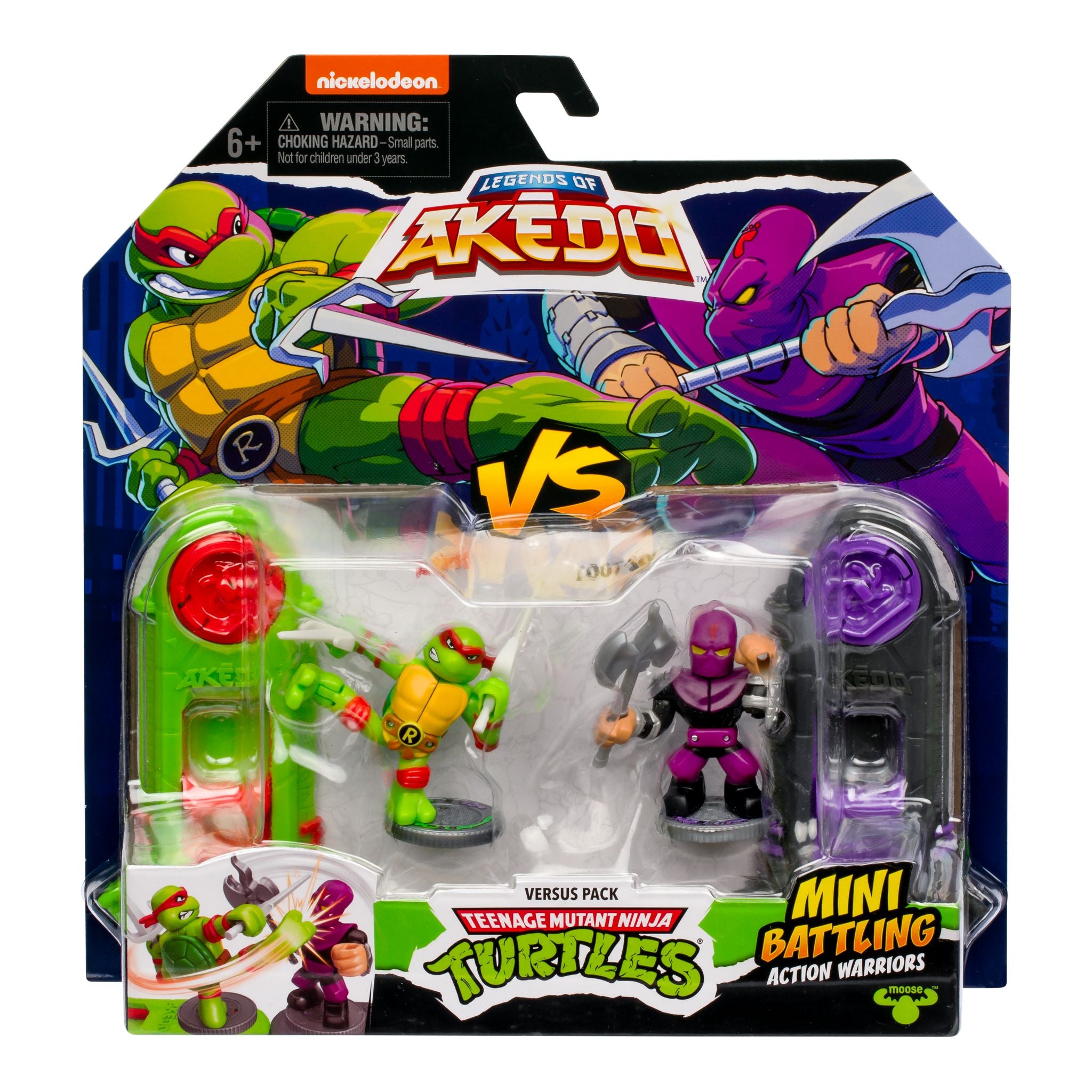 Akedo TMNT S3 Versus Pack: Raphael vs Foot Soldier - Epic Battle Set