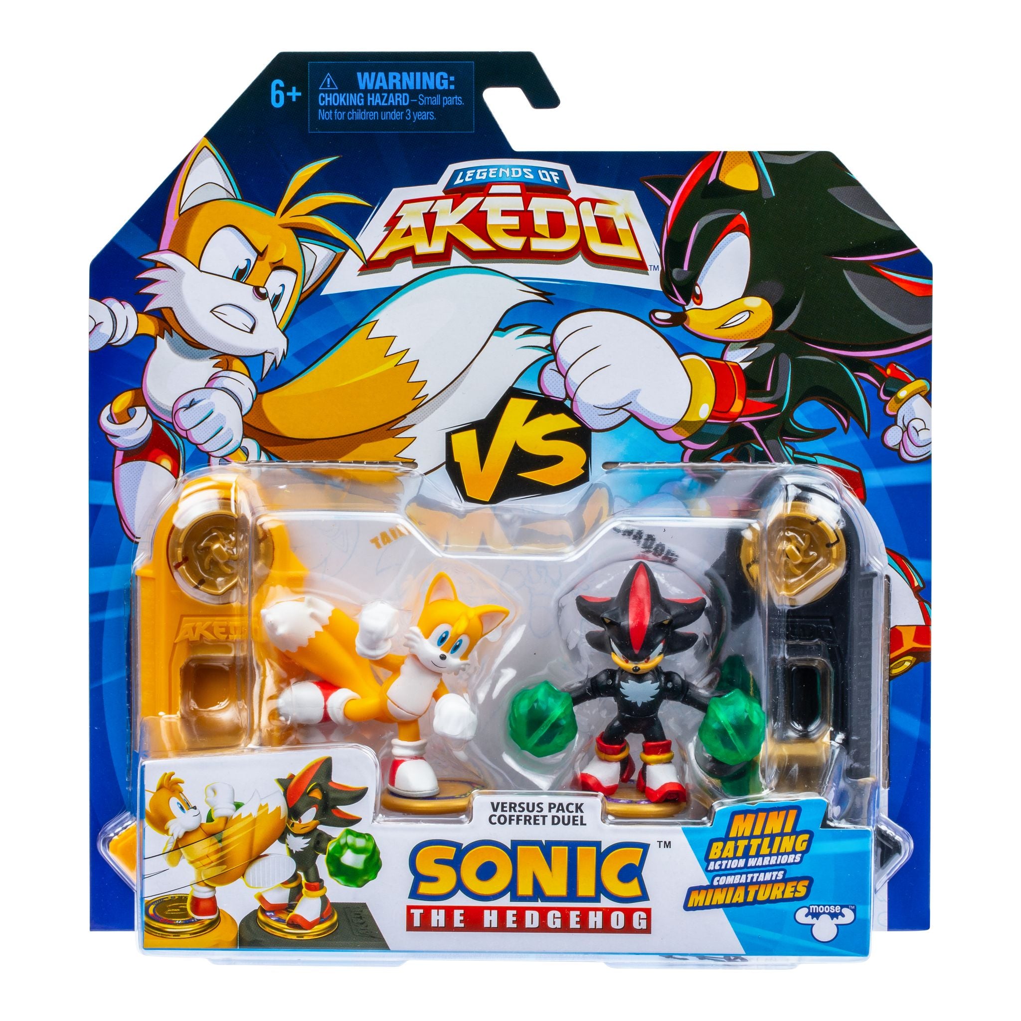 Akedo Sonic S1 Exclusive Tails vs Shadow Versus Pack