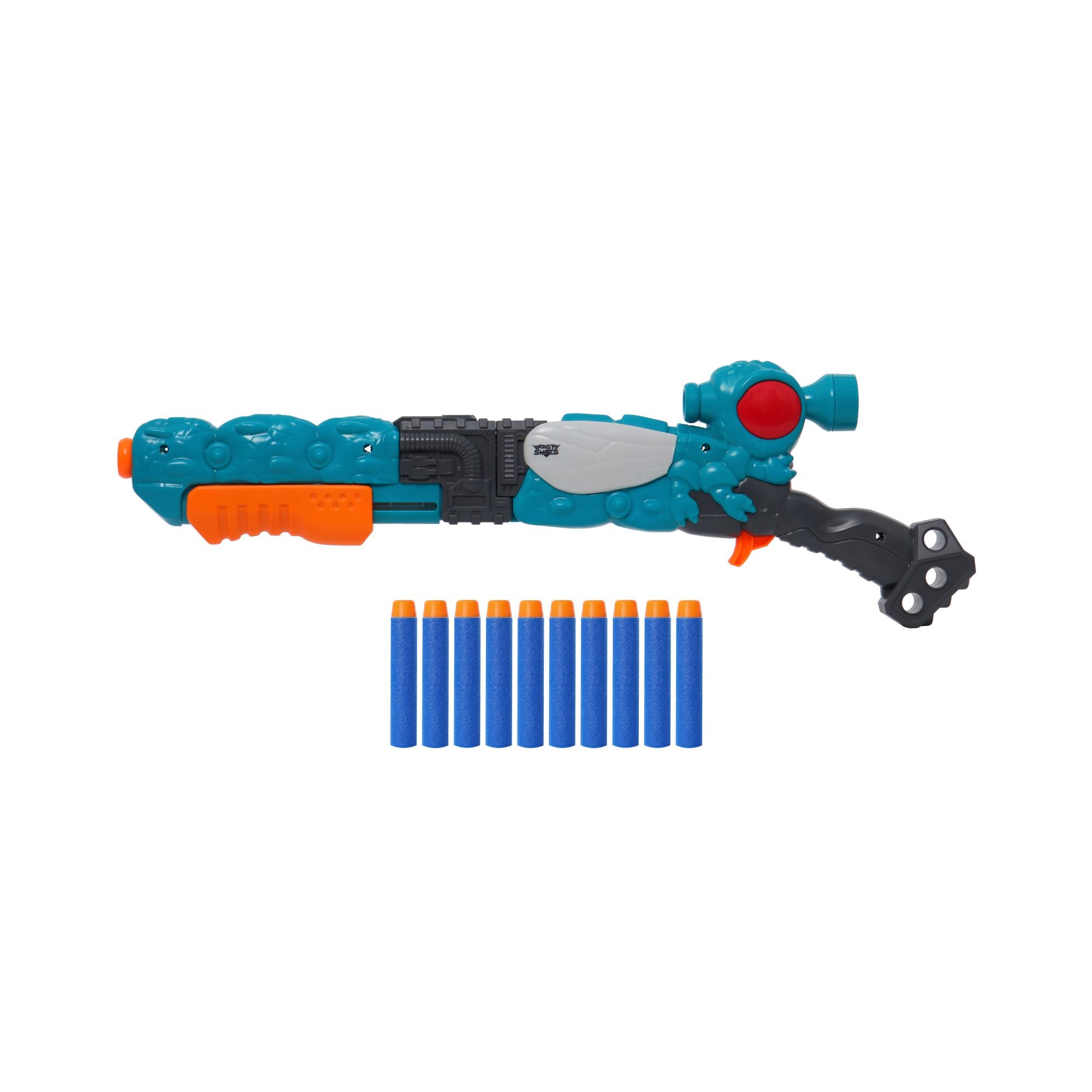 Hot Sale! Fast Shots Alien Gen Sonic Flytrap Foam Dart Blaster for Indoor & Outdoor Battles