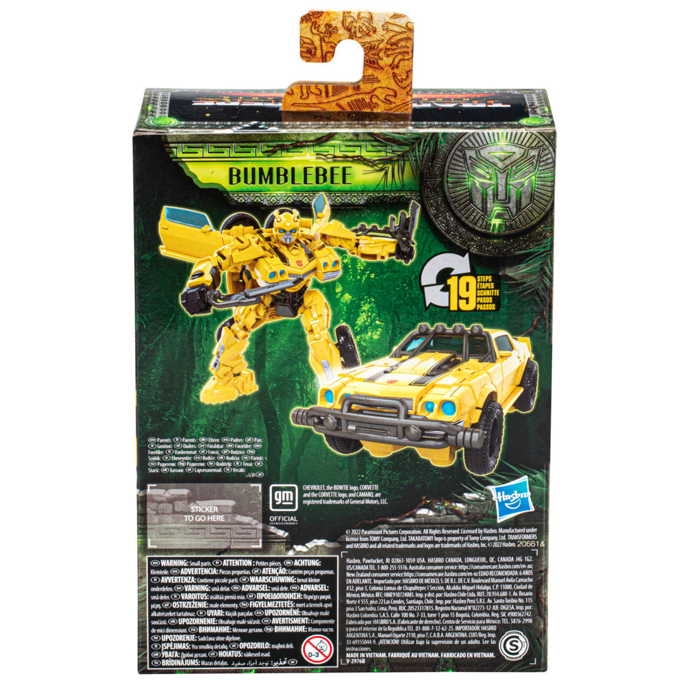 Transformers Rise of the Beasts Deluxe Bumblebee Action Figure with Weapon Accessories