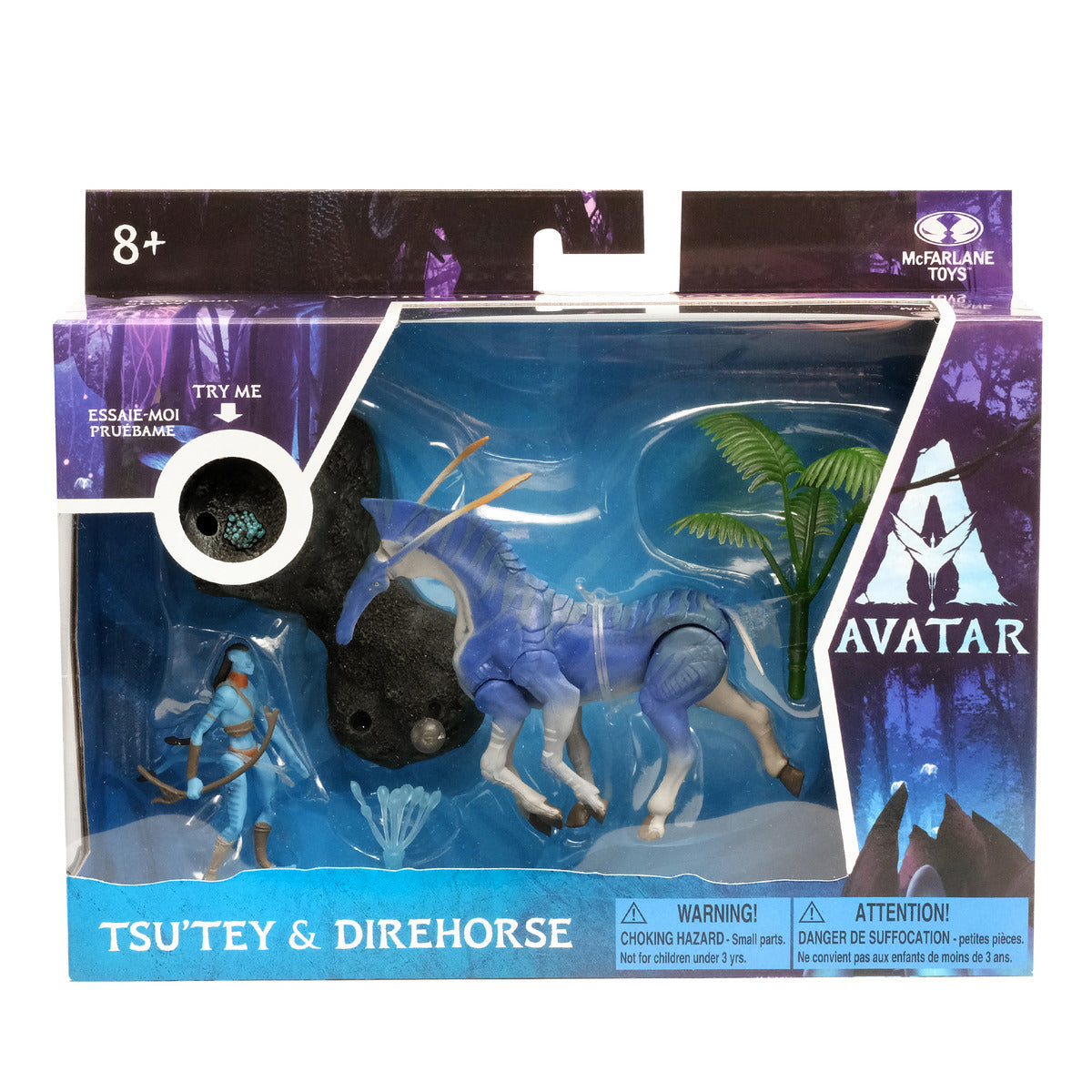 Disney Avatar Medium Deluxe Collectible Set - A1 Dire Horse with Tsu Tey Figure
