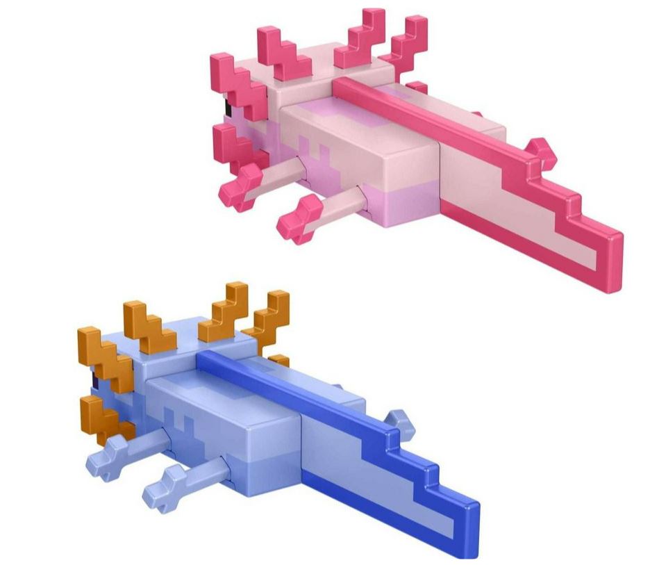 Hot Sale! 3.25 - inch Minecraft Axolotls Build - A - Portal Action Figure