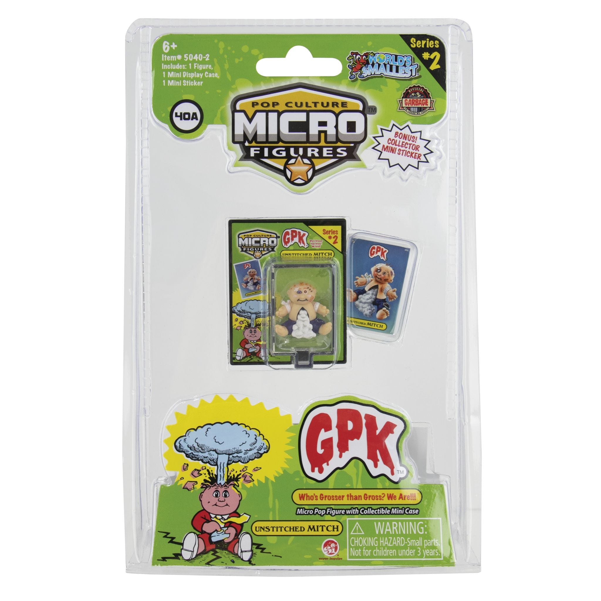 Get Assorted Styles of the World's Tiniest Garbage Pail Kids Micro Figures Now