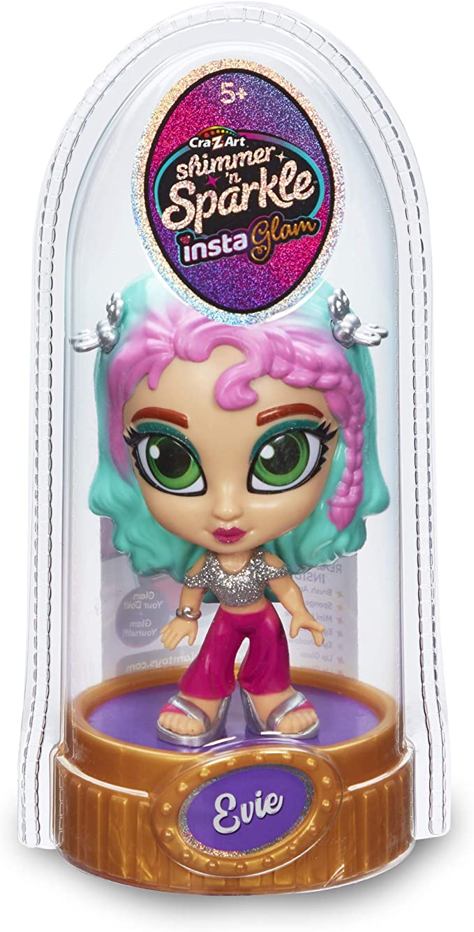 Hot! Cra-Z-Art Shimmer 'N Sparkle Insta Glam Doll - Evie