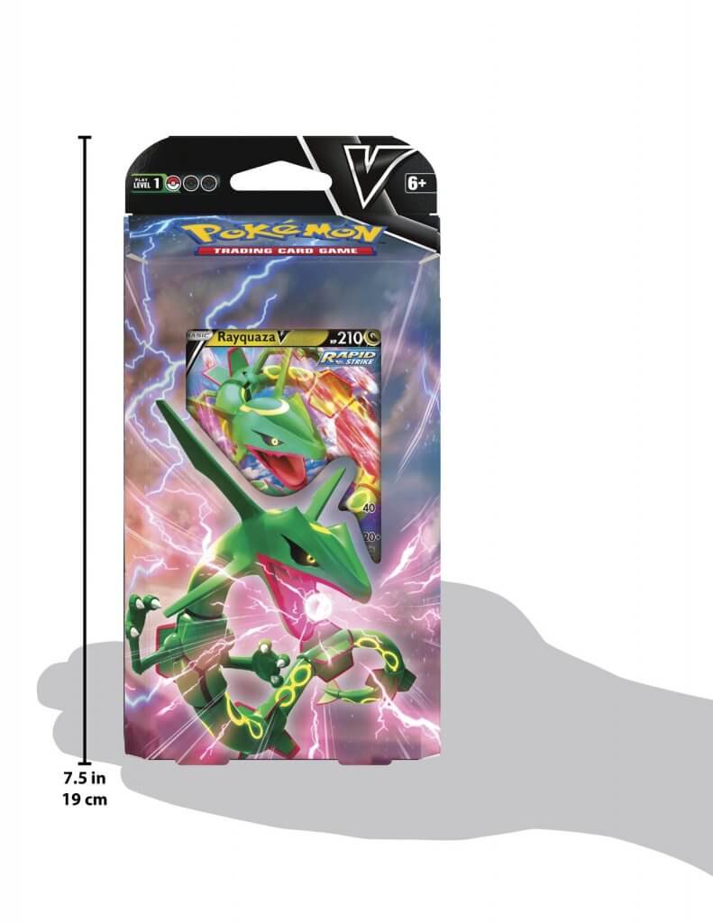 Hot! Pokemon TCG Rayquaza & Noivern V Assorted Battle Decks