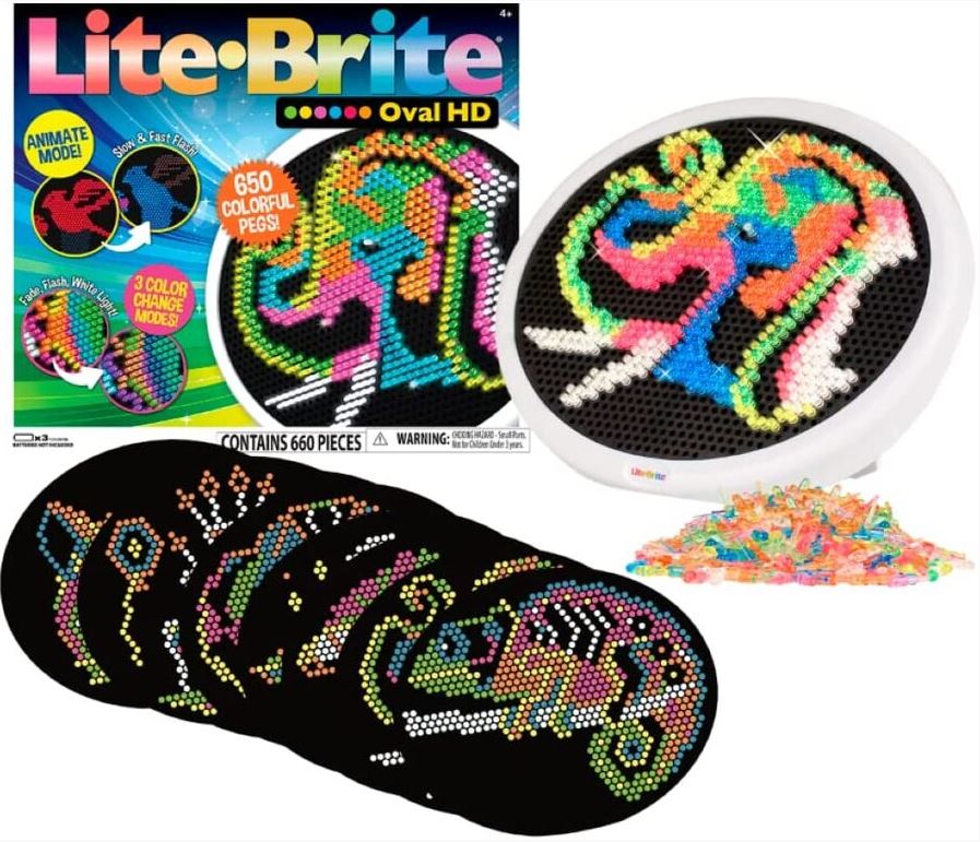 High - Definition Oval Lite Brite with More Holes and Pegs