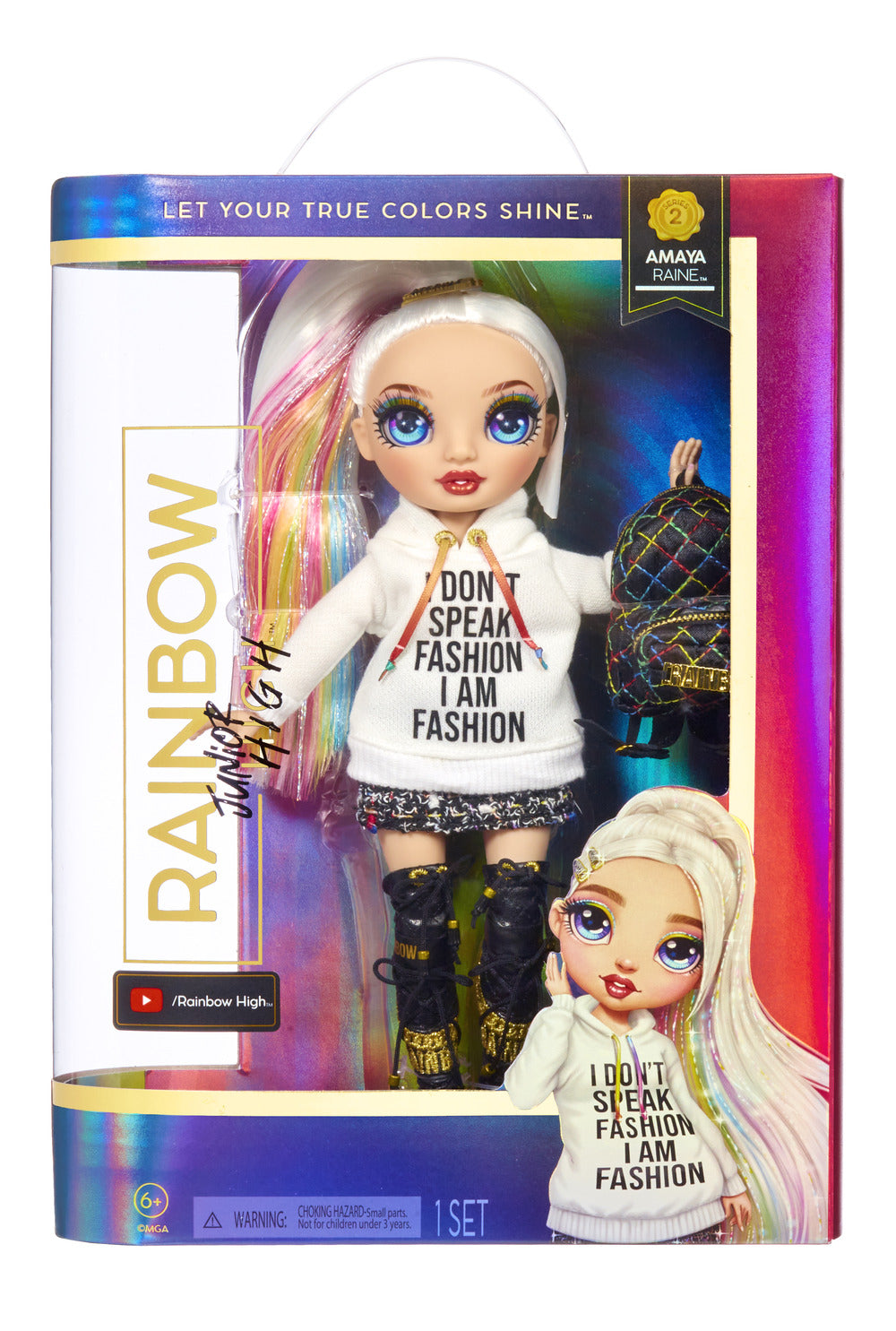 Rainbow High Junior High Fashion Doll Series 2 Amaya Raine