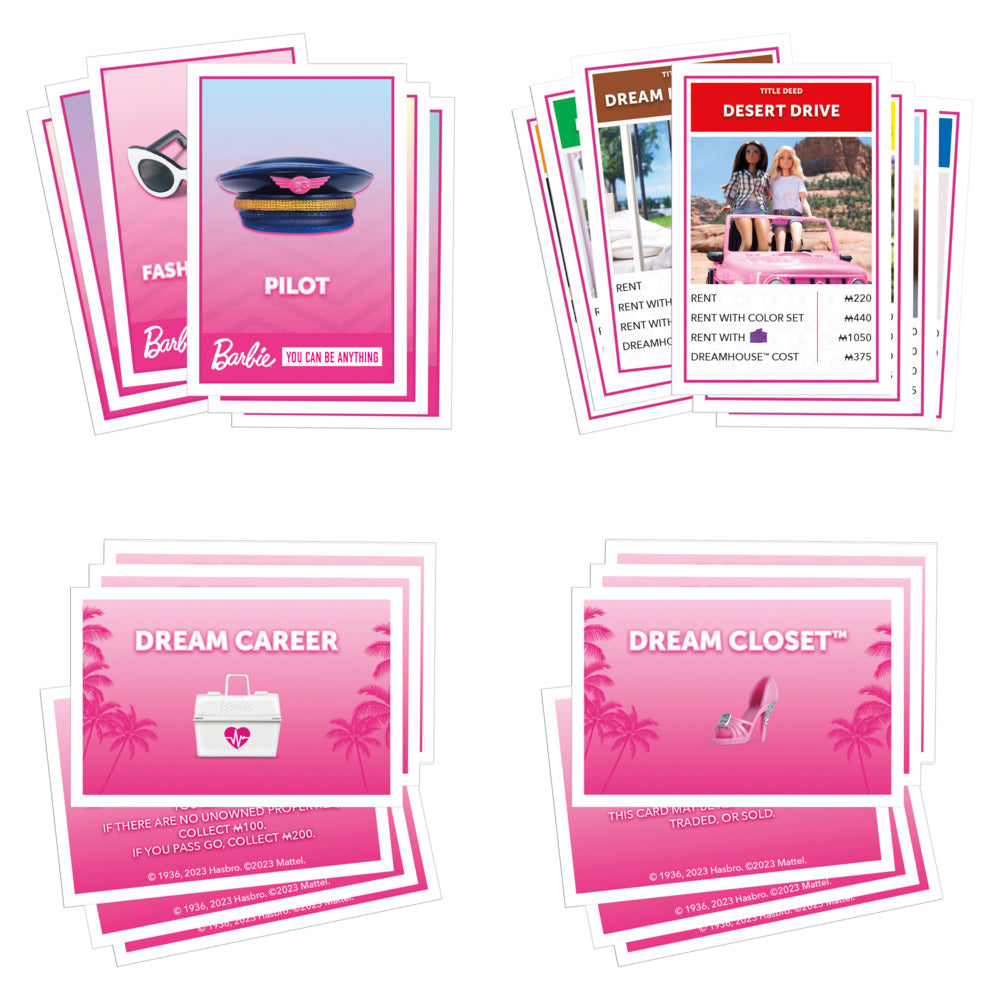 Hot Deal! Monopoly Board Game - Barbie Edition for Family Fun