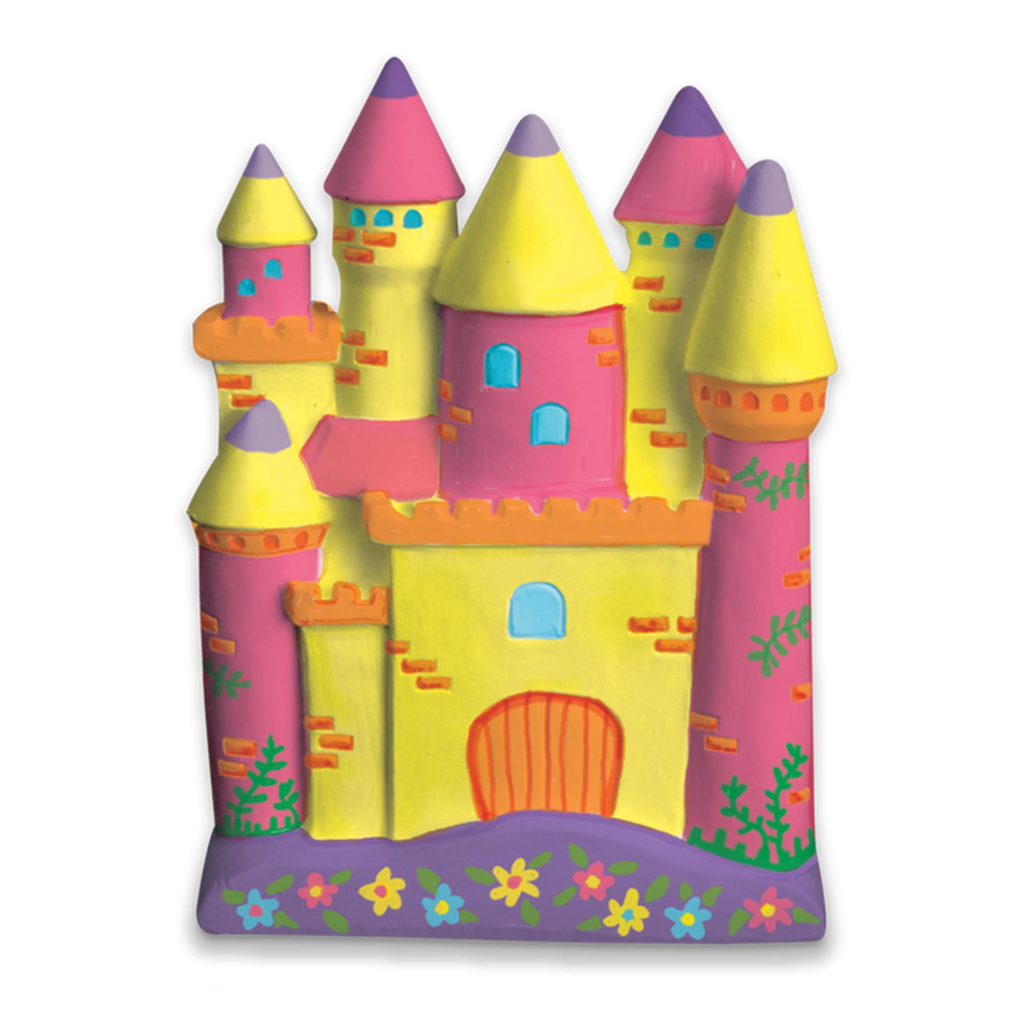 Colorful Kids' DIY Princess Castle Plaster Moulding Project