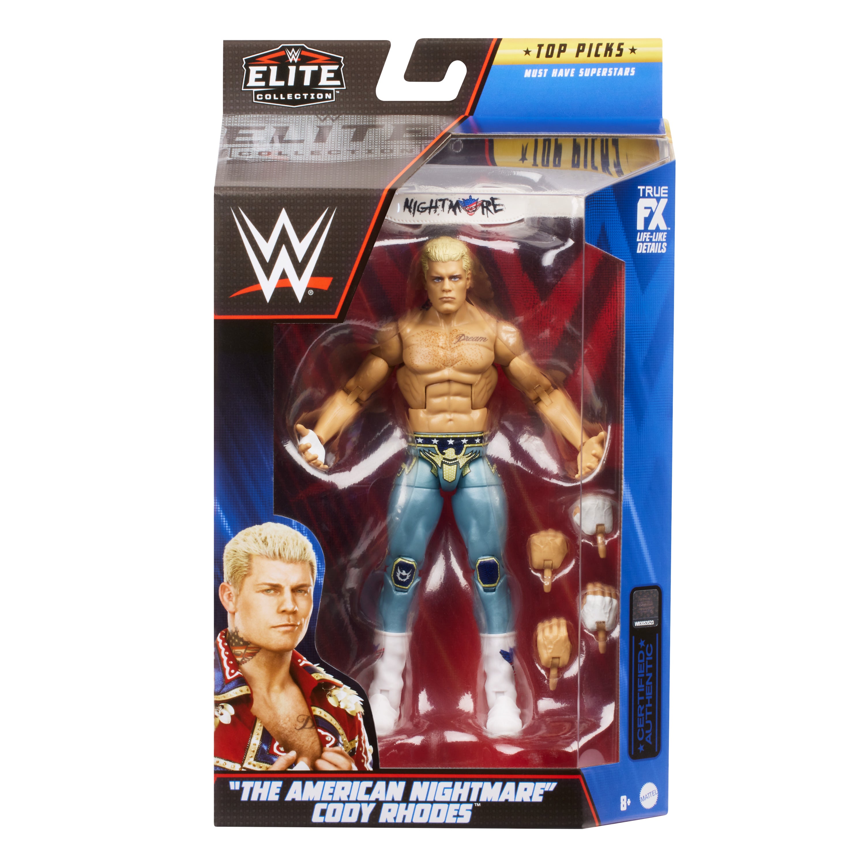 Hot Sale! WWE Top Picks Elite Collection Action Figure - The American Nightmare Cody Rhodes